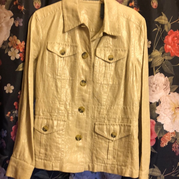 Liz Claiborne metallic jacket💕 - Picture 1 of 6